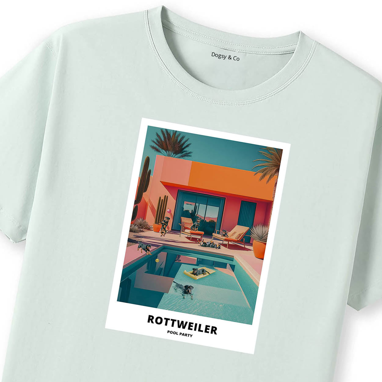 Rottweiler Pool Party T-shirt