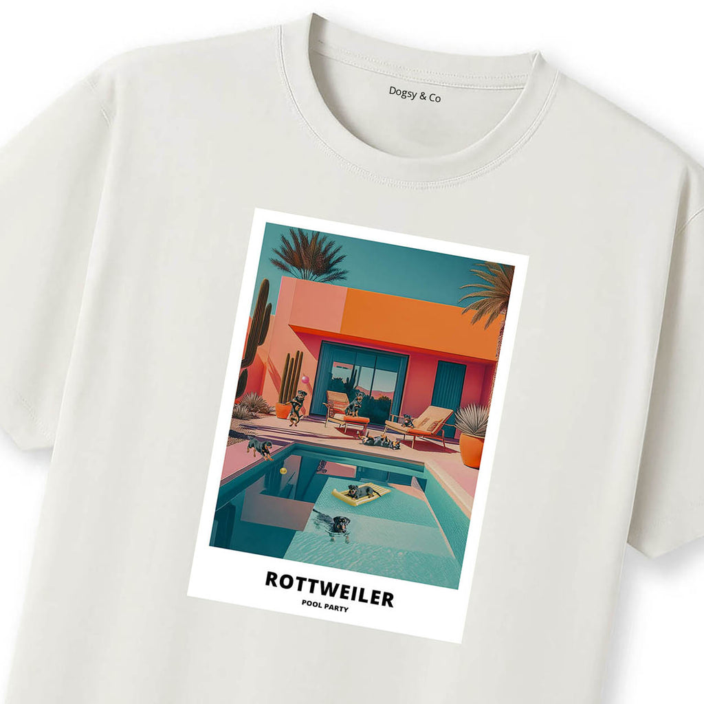 Rottweiler Pool Party T-shirt