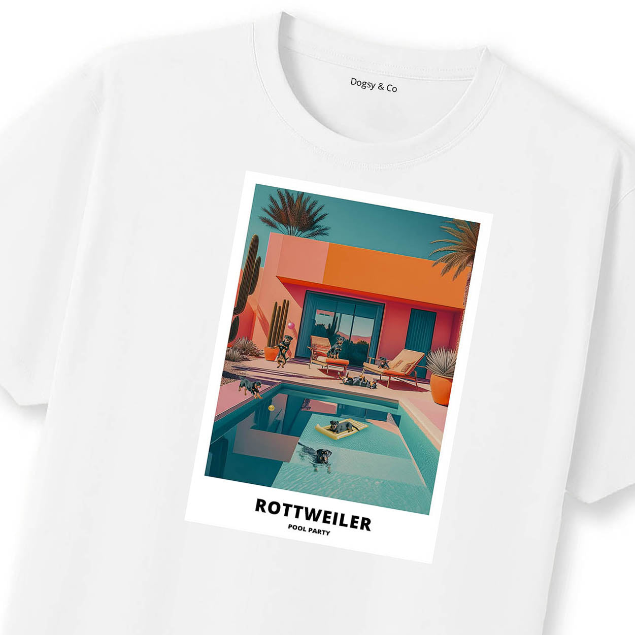 Rottweiler Pool Party T-shirt