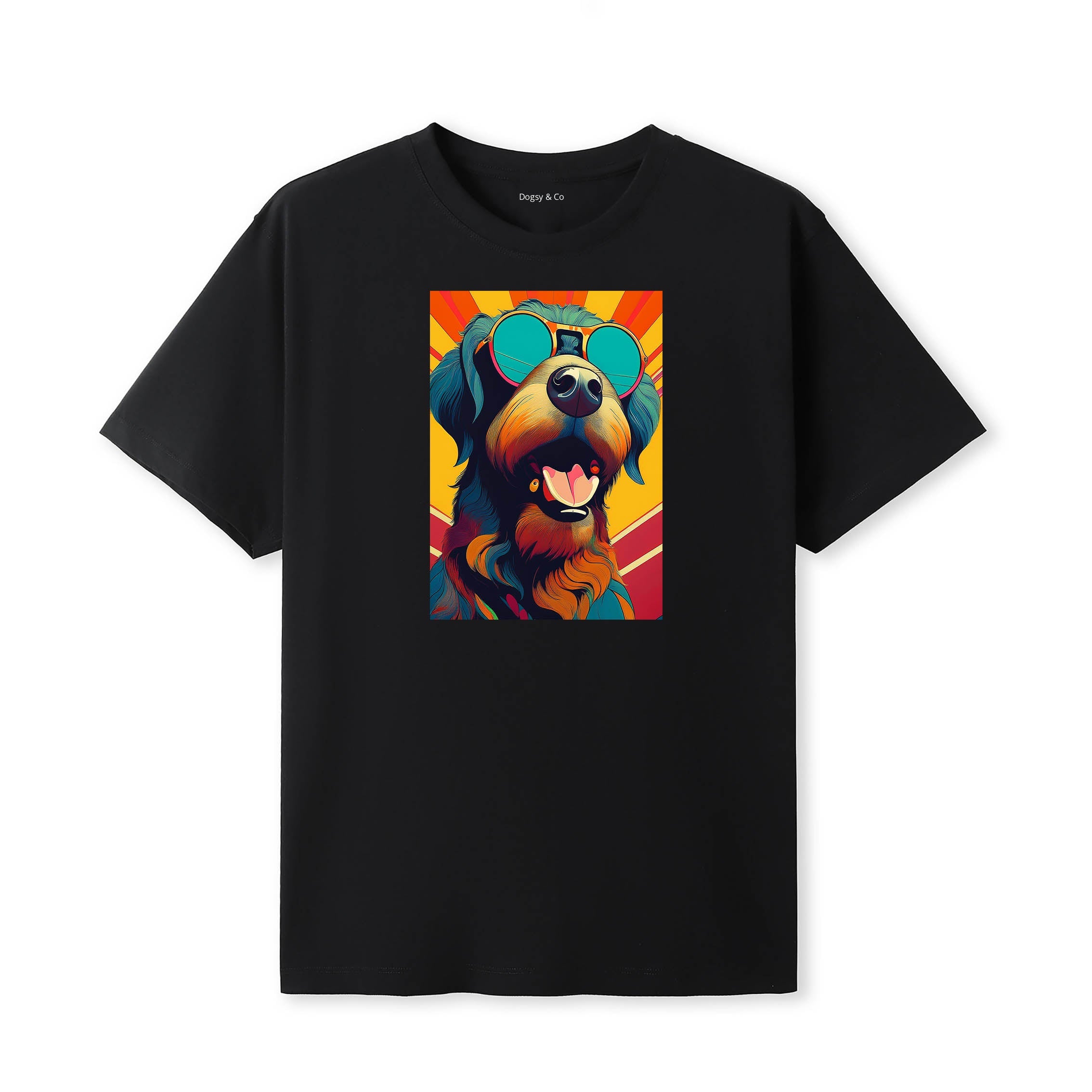 Rottweiler Sunnies Dog T-Shirt V5 Black