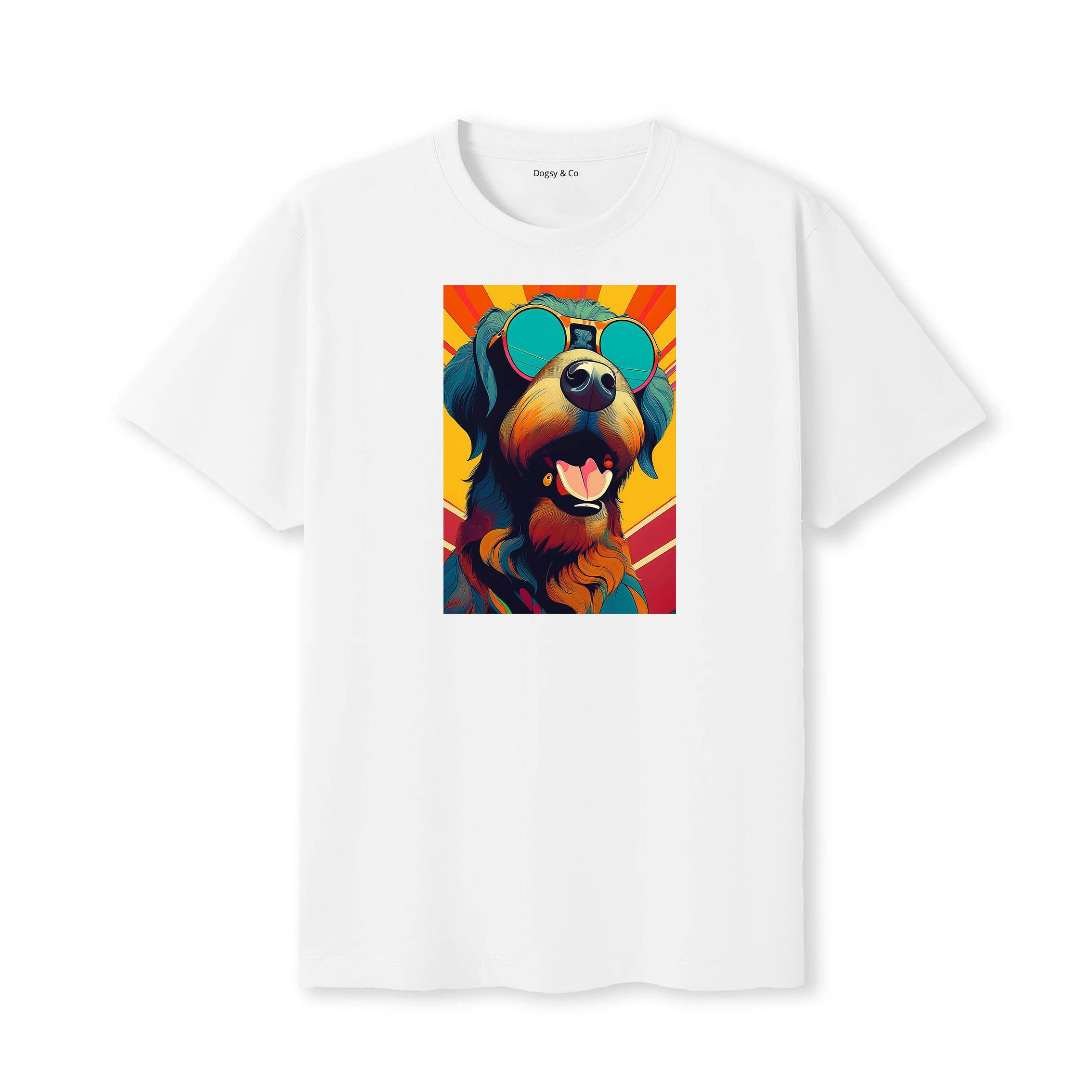 Rottweiler Sunnies Dog T-Shirt V5 White