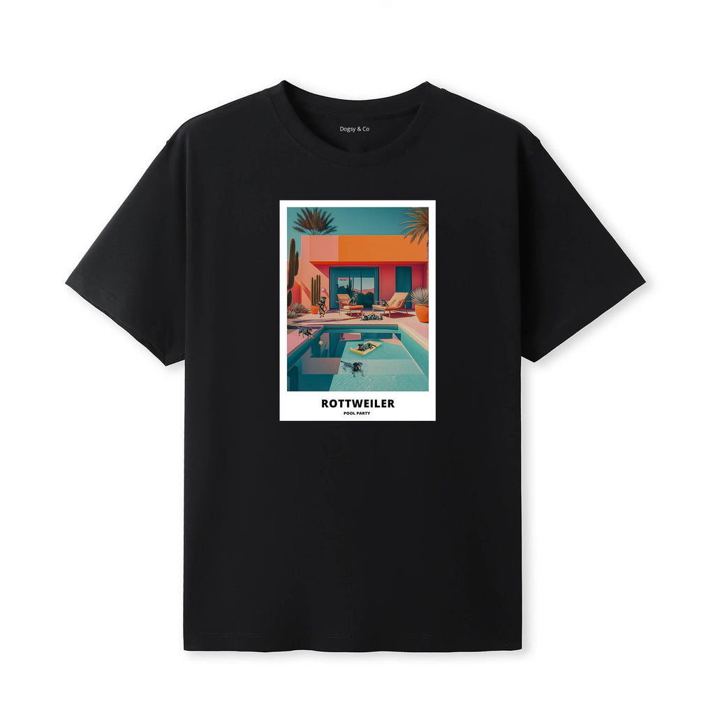 Rottweiler Pool Party T-shirt