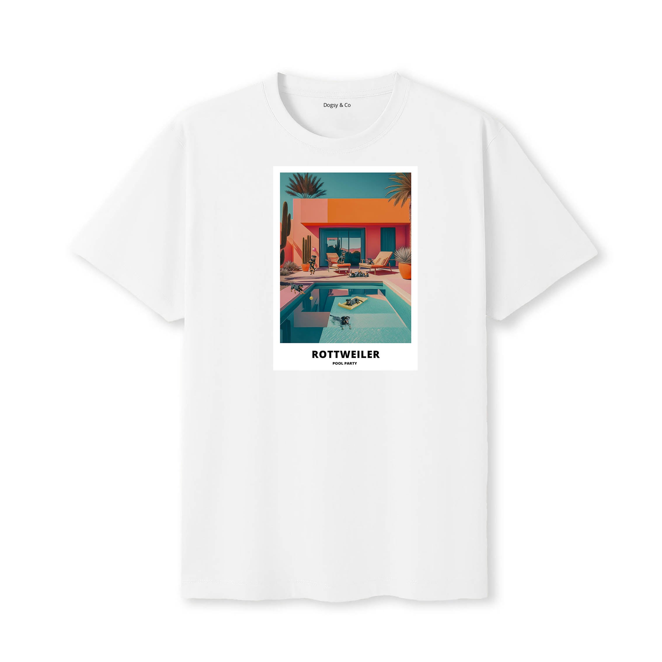 Rottweiler Pool Party T-shirt