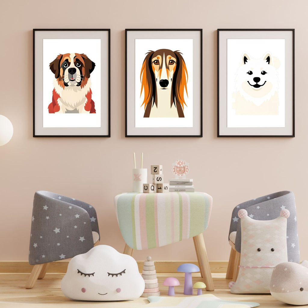 Bold Block Art Print - Framed Nursery Mockup