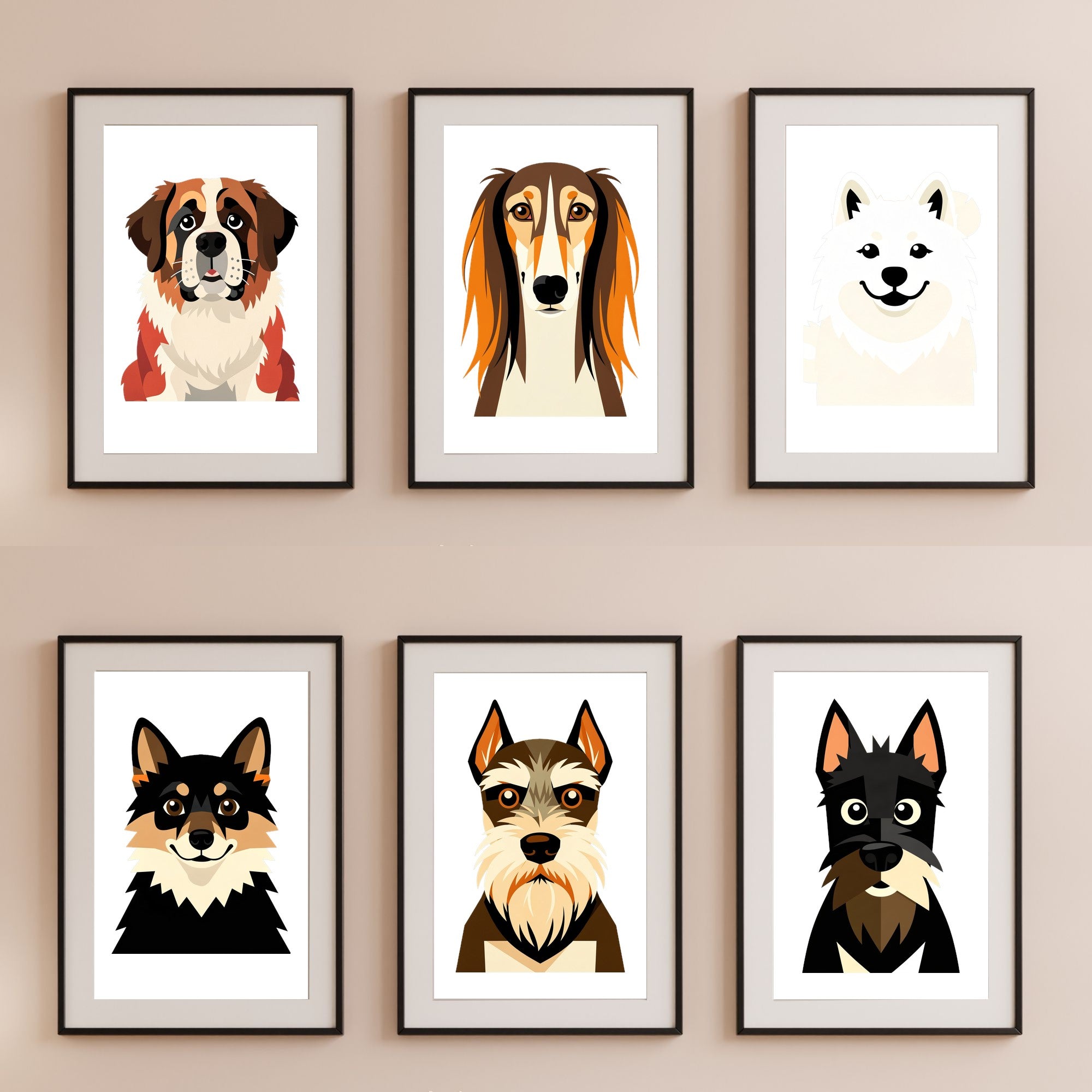 Bold Block Art Print - Framed Nursery Mockup
