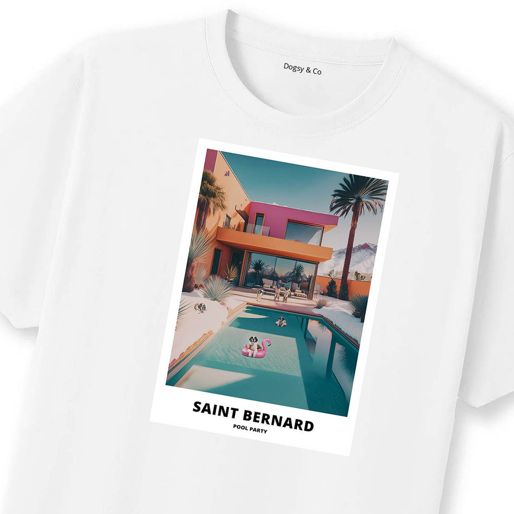 Saint Bernard Pool Party T-shirt