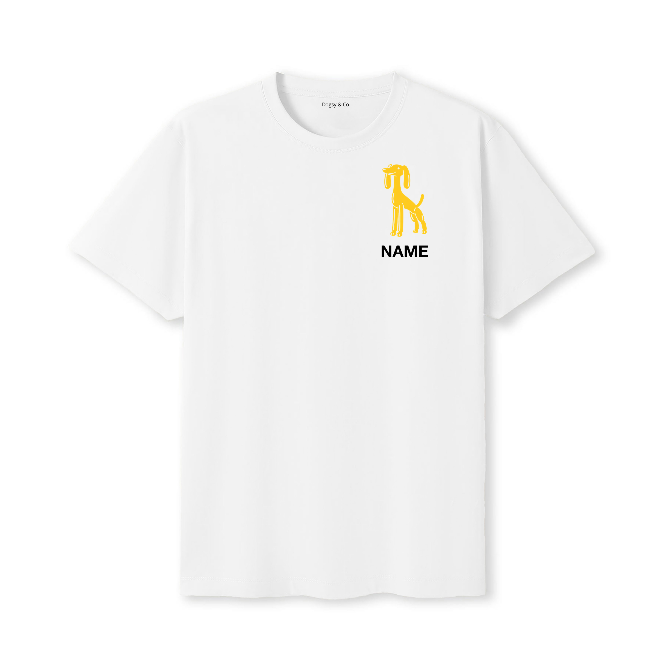 Saluki Balloon Dog Custom T-Shirt - White
