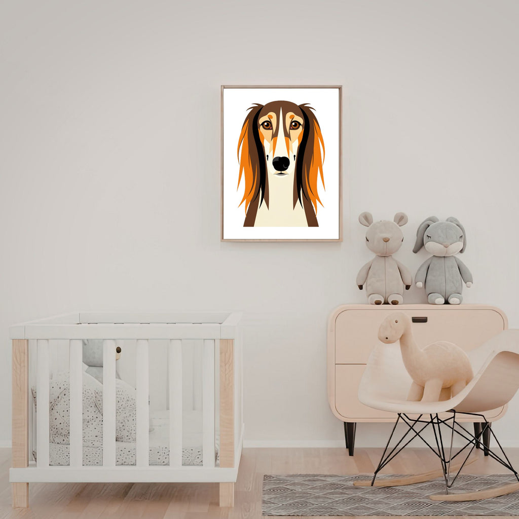 Bold Block Art Print - Framed Nursery Mockup