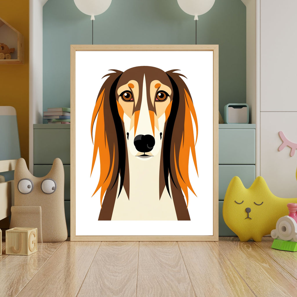 Bold Block Art Print - Framed Nursery Mockup