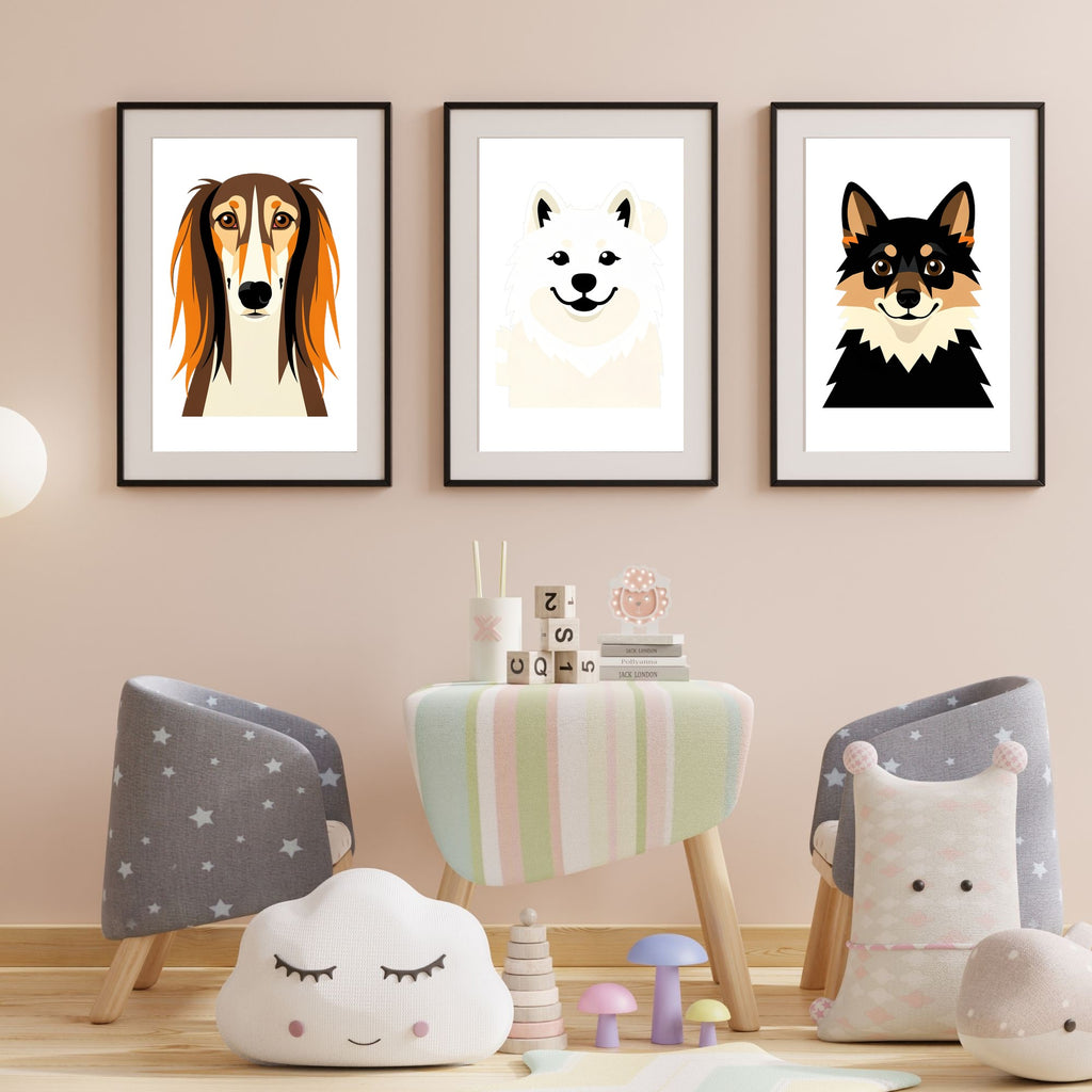 Bold Block Art Print - Framed Nursery Mockup