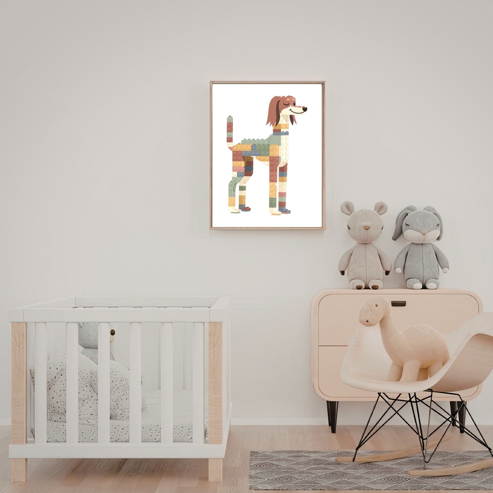 Saluki Lego Dog - White