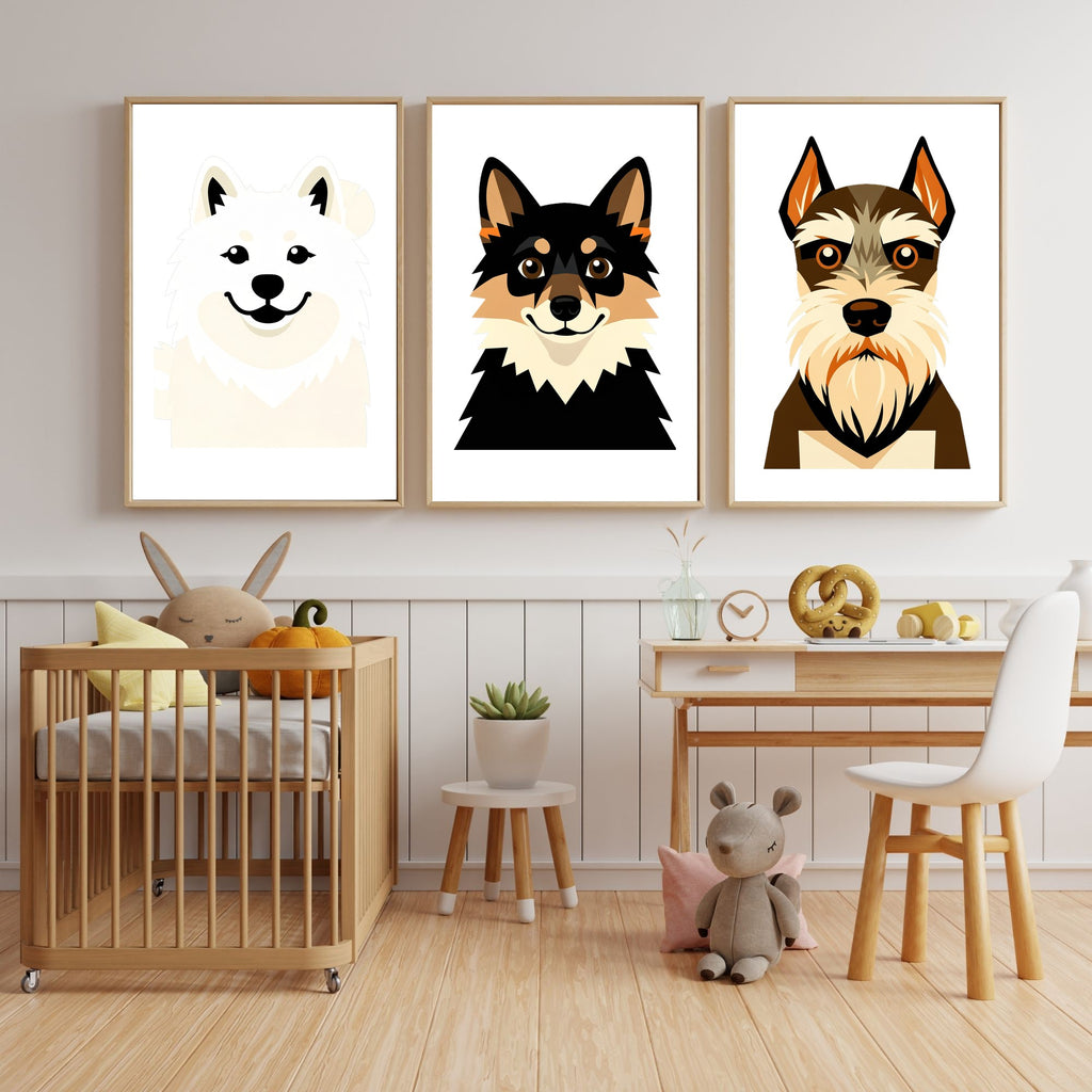 Bold Block Art Print - Framed Nursery Mockup