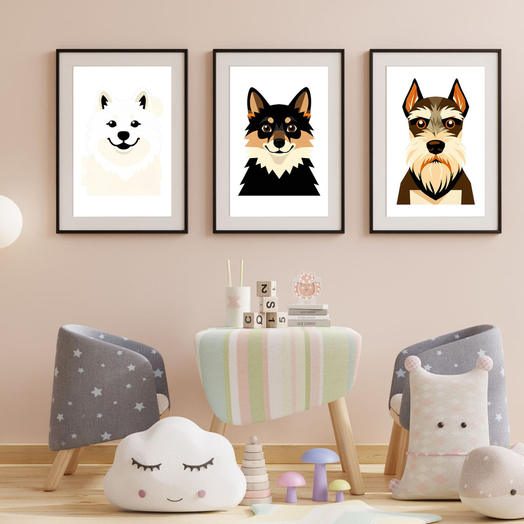 Bold Block Art Print - Framed Nursery Mockup