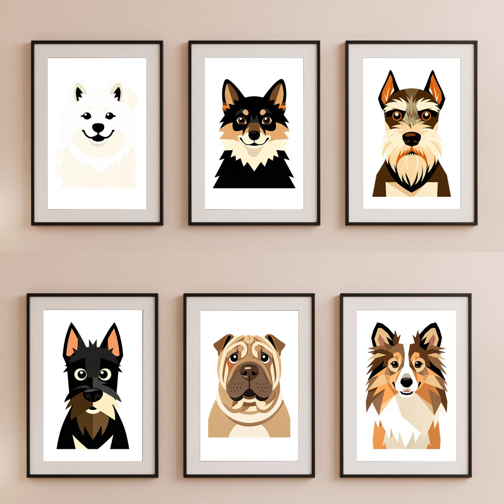 Bold Block Art Print - Framed Nursery Mockup