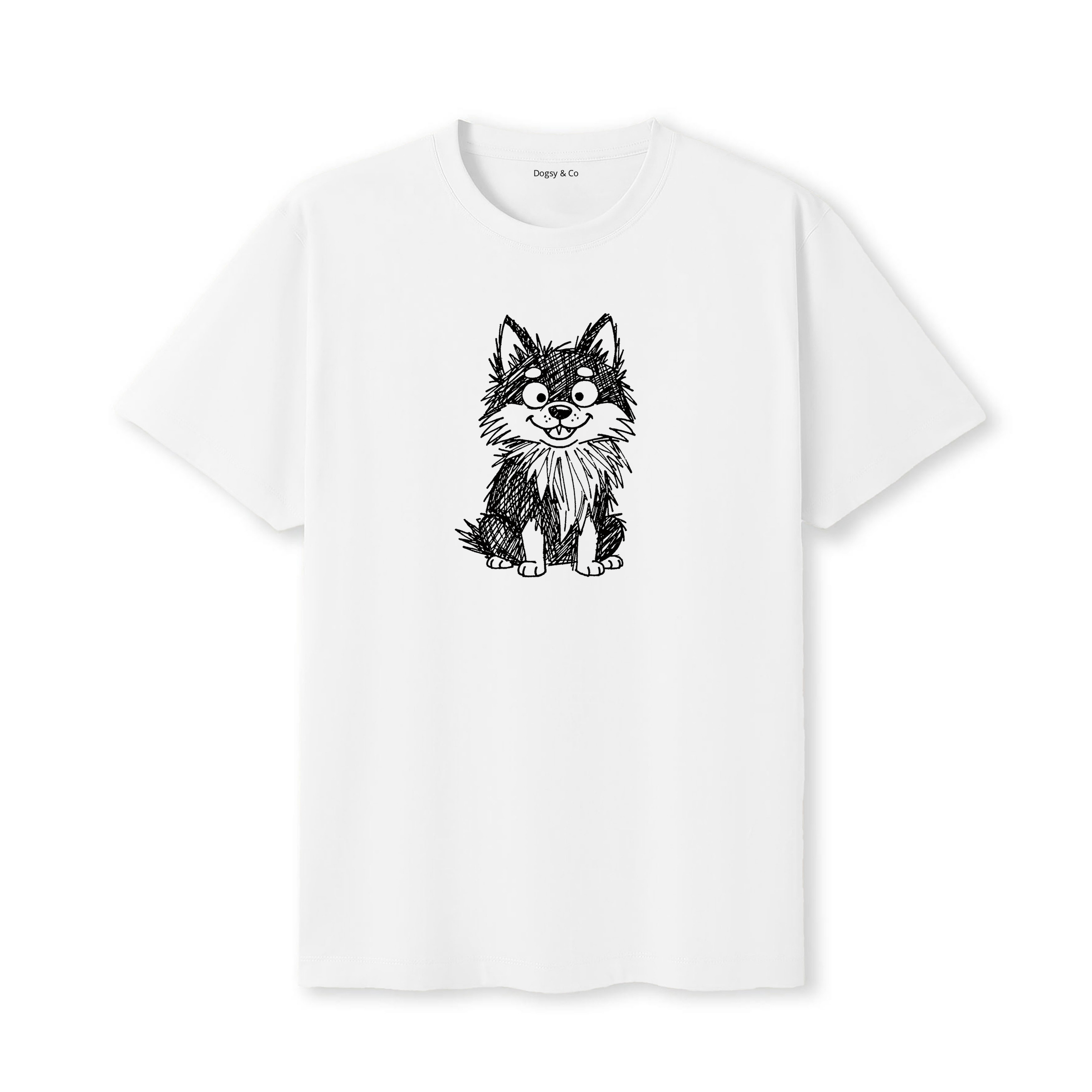 Schipperke Scraggy Dog T-Shirt - White