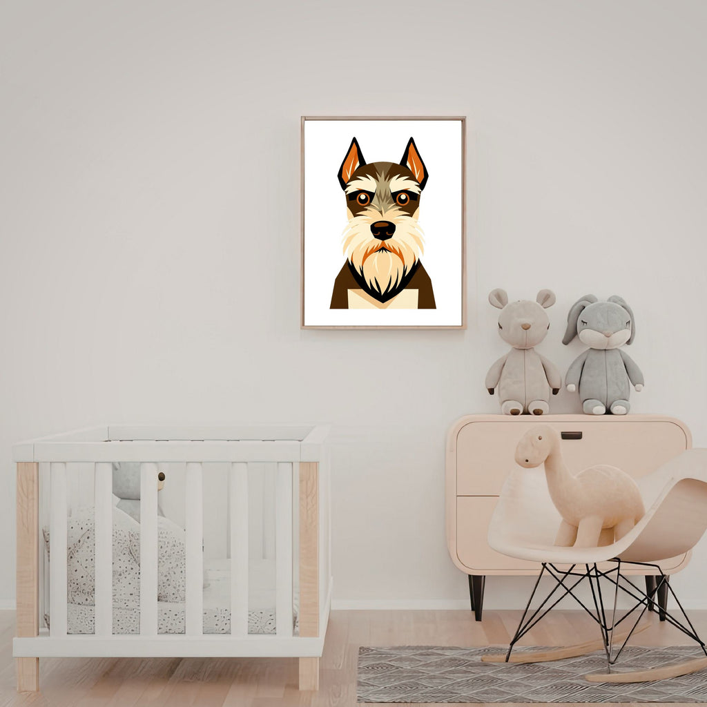 Bold Block Art Print - Framed Nursery Mockup