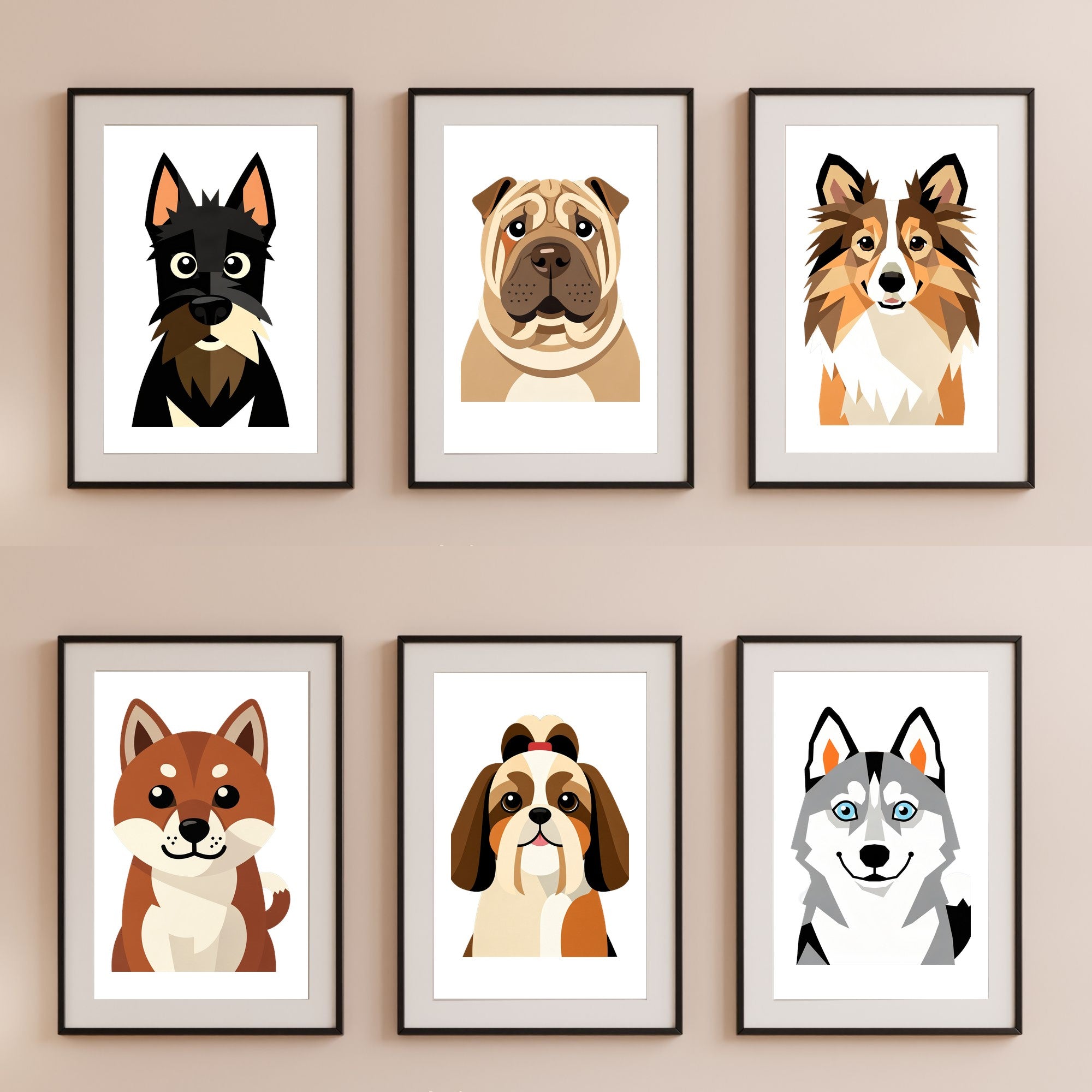 Bold Block Art Print - Framed Nursery Mockup
