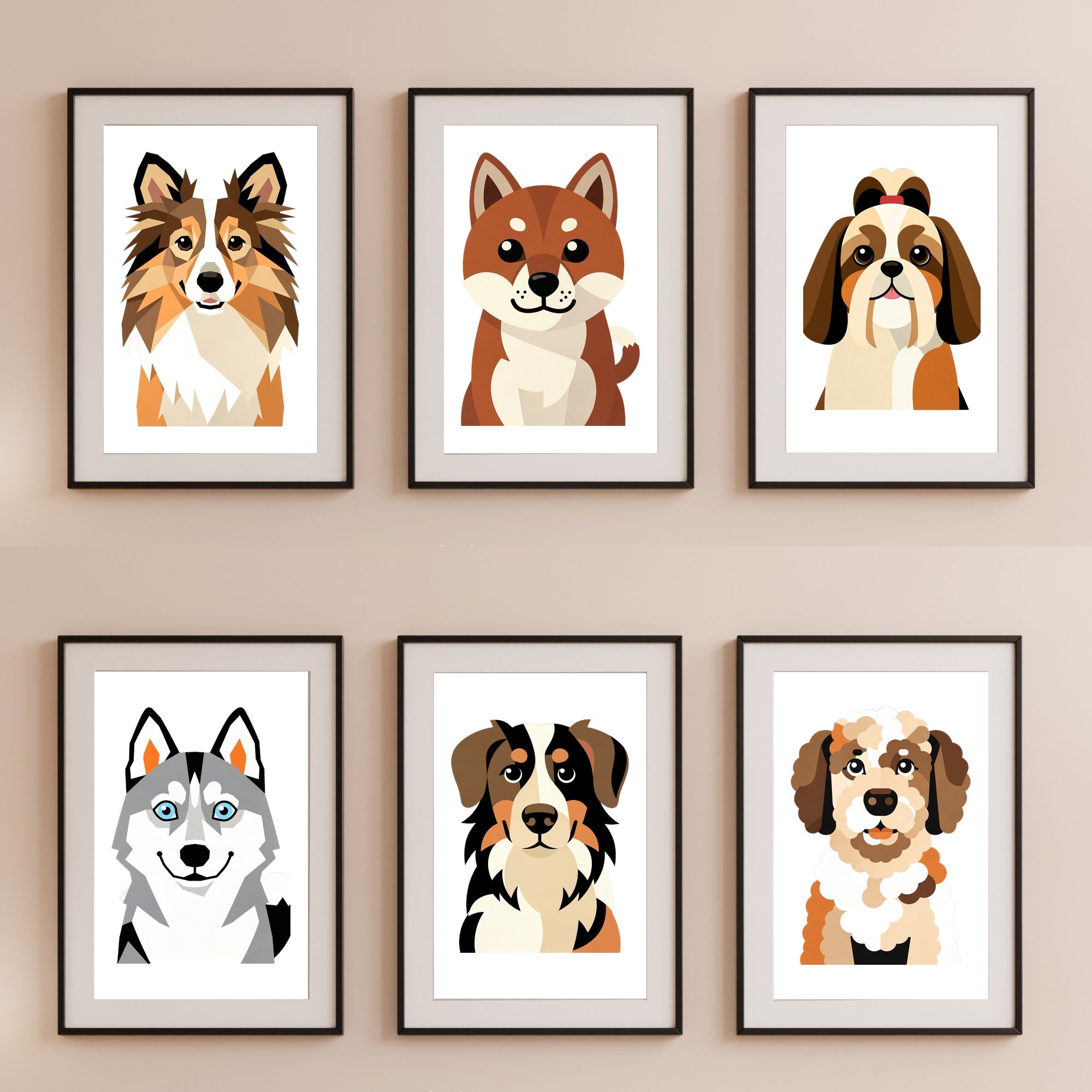 Bold Block Art Print - Framed Nursery Mockup