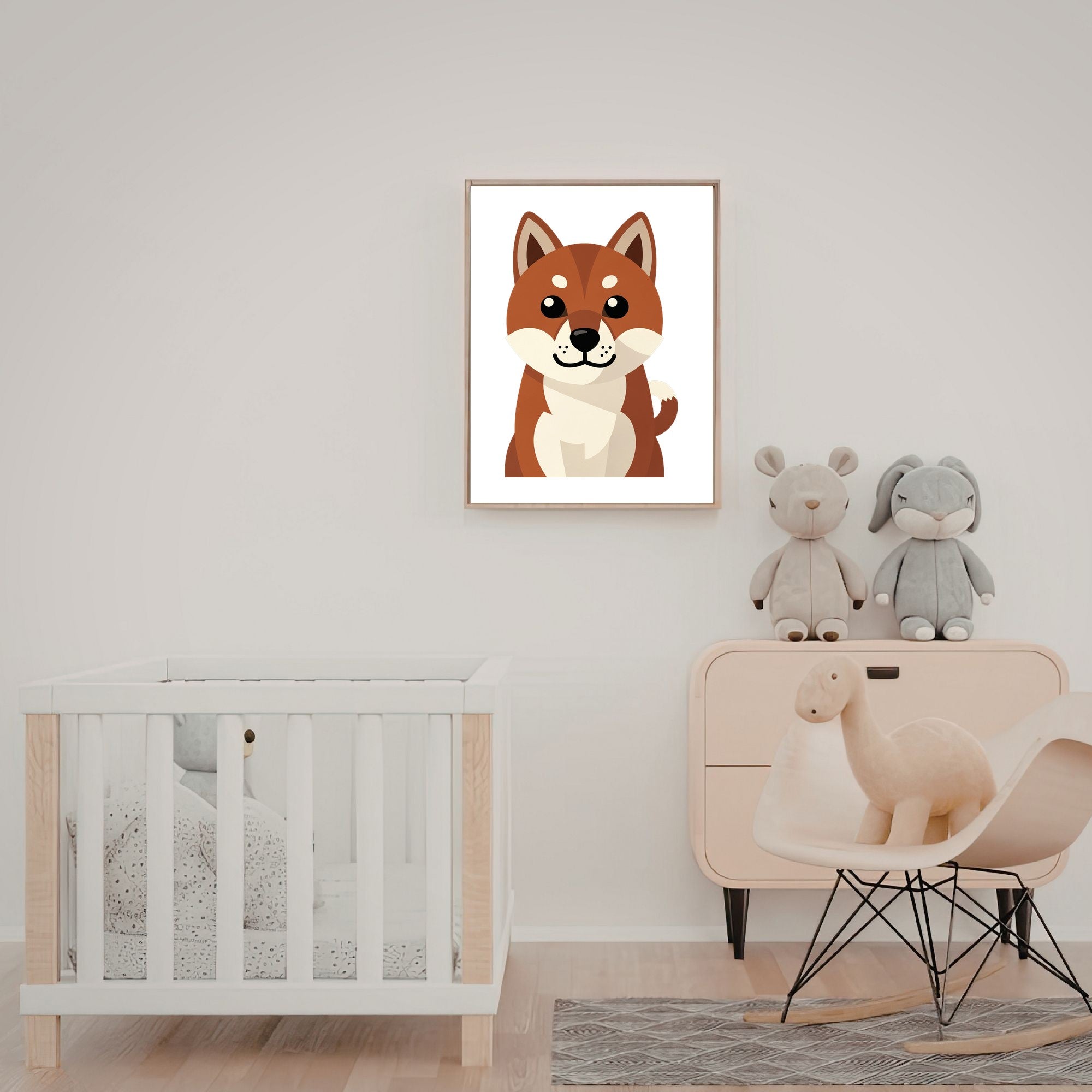Bold Block Art Print - Framed Nursery Mockup