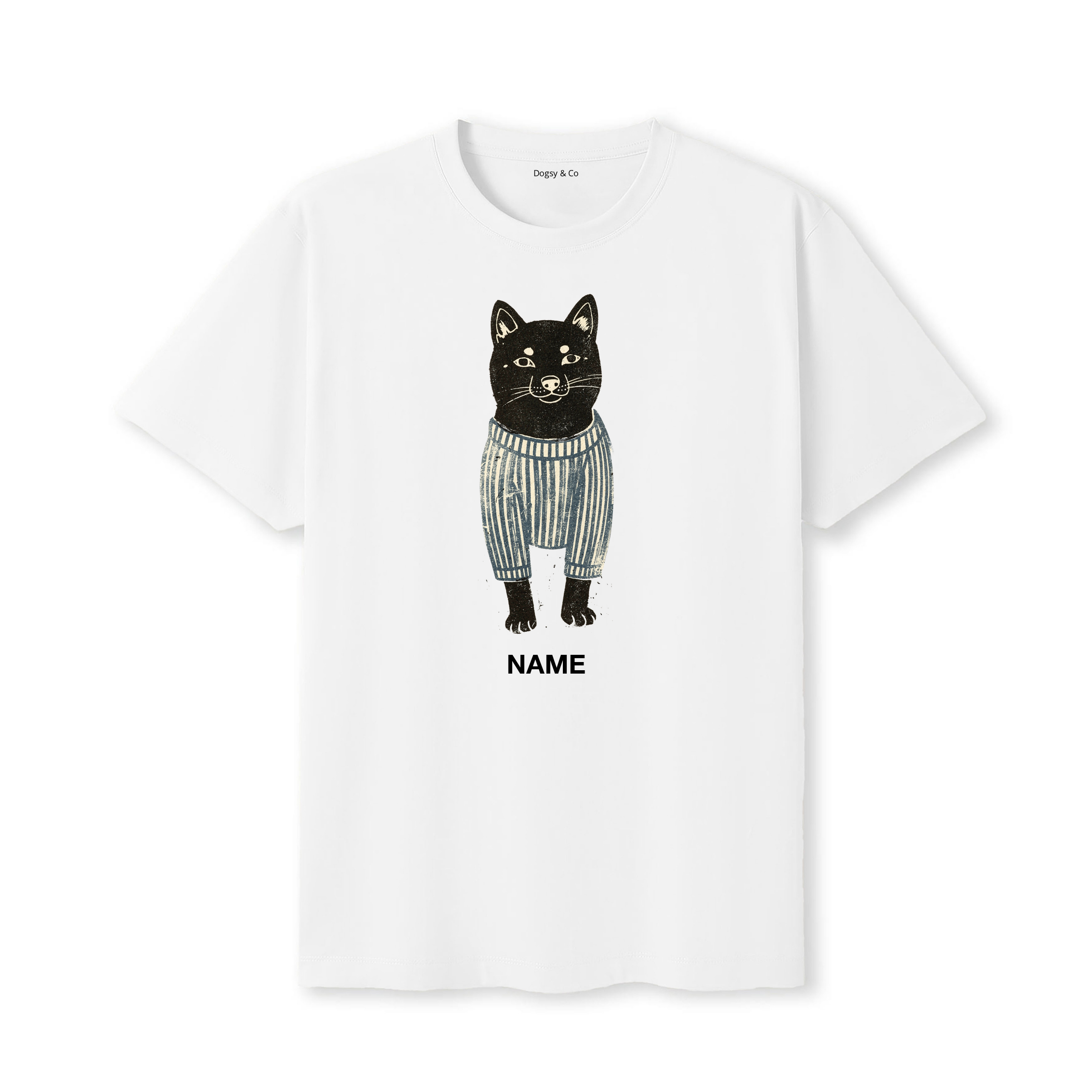 Shiba Inu Jumper Dog Custom T-Shirt - White