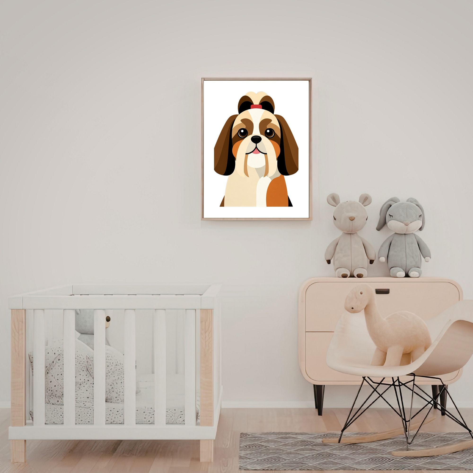 Bold Block Art Print - Framed Nursery Mockup