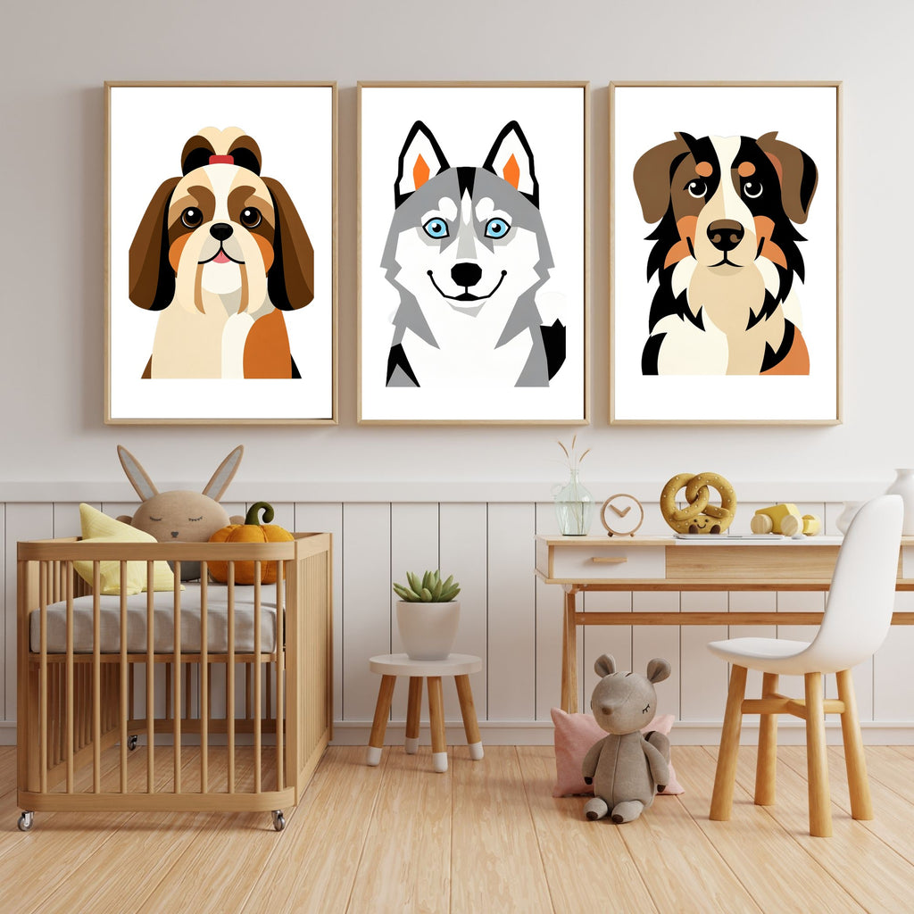 Bold Block Art Print - Framed Nursery Mockup