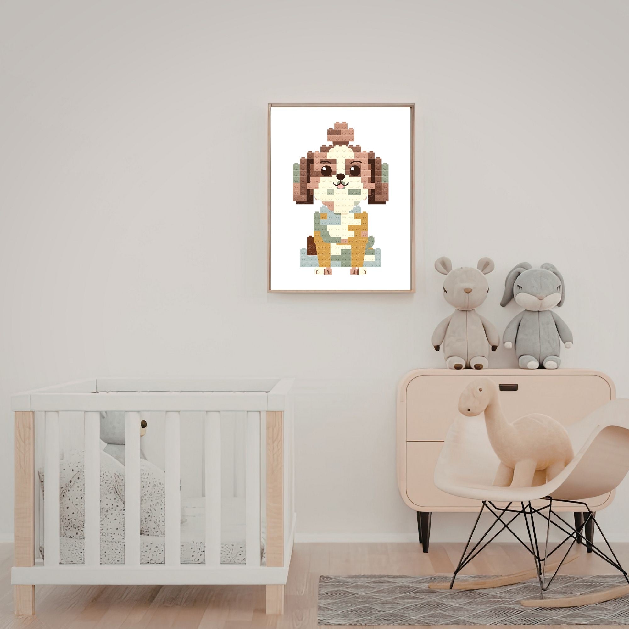Shih Tzu Lego Dog - White