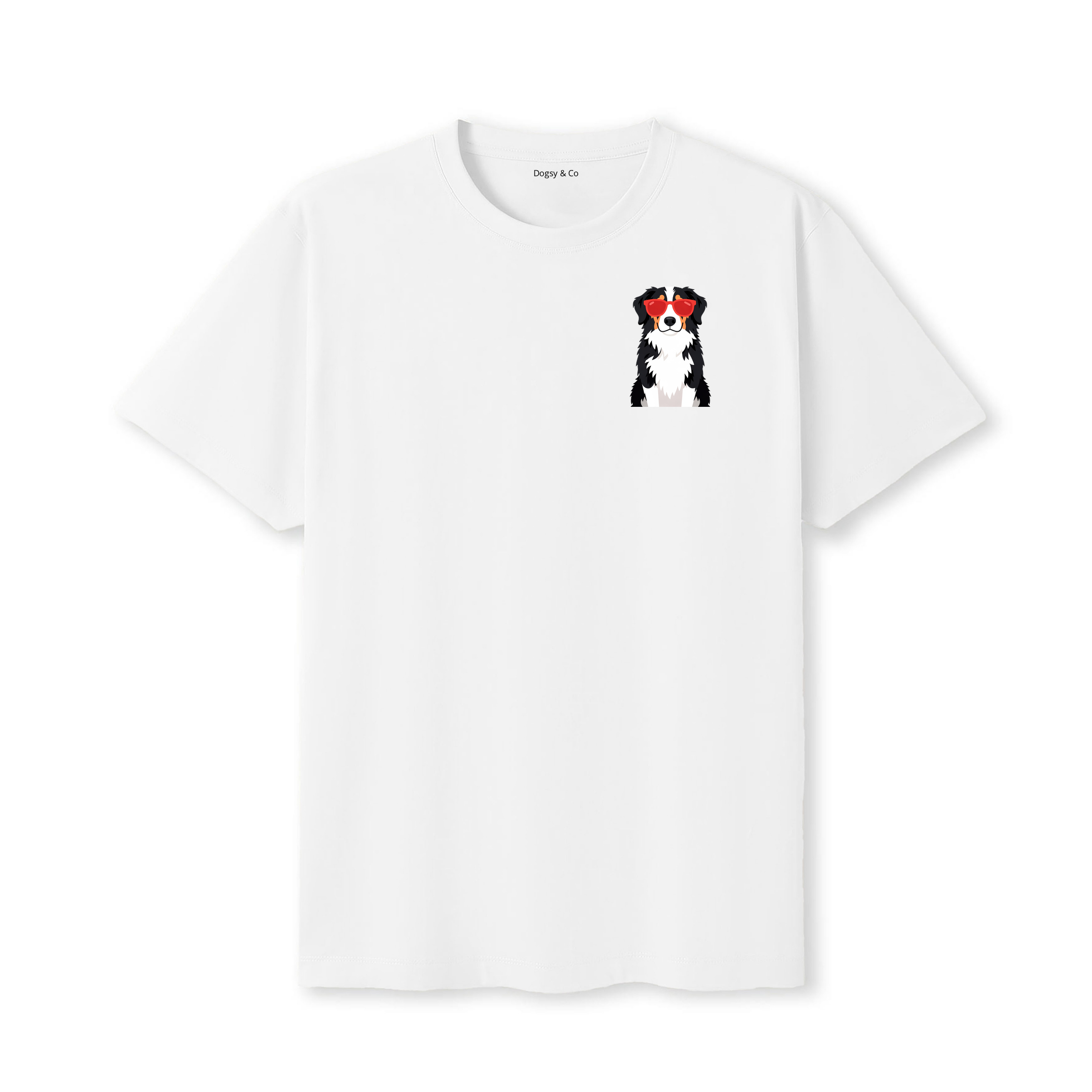 Smithfield Sheepdog Cool Dog T-Shirt - White