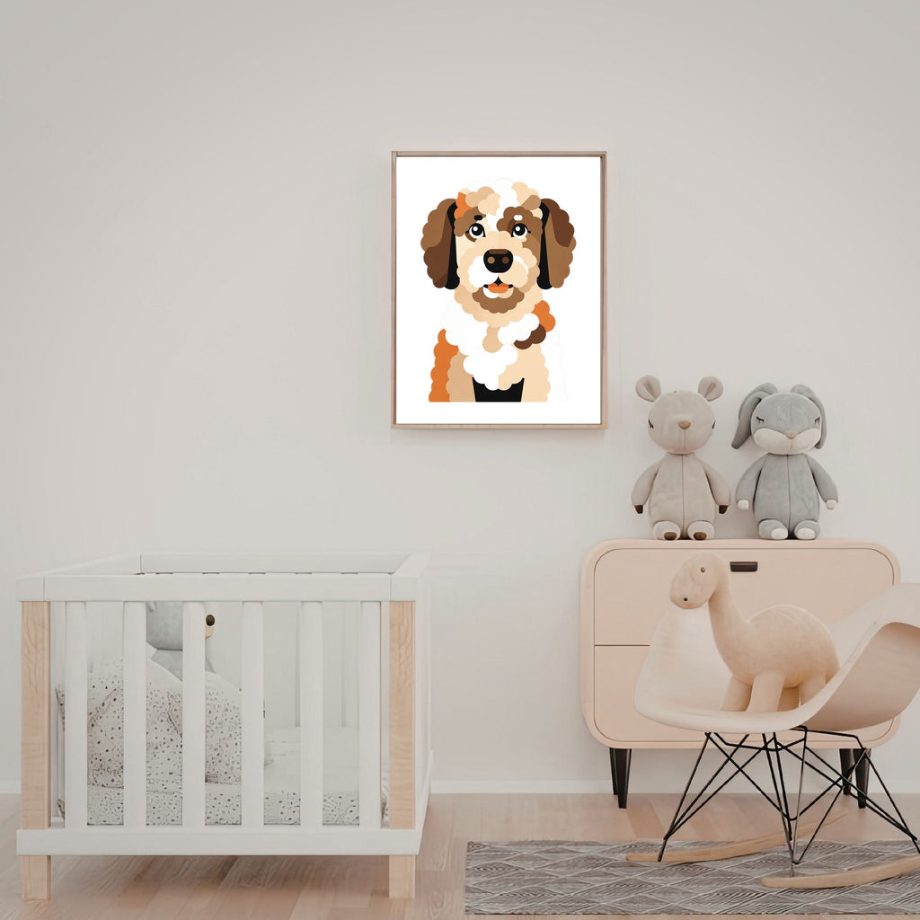 Bold Block Art Print - Framed Nursery Mockup