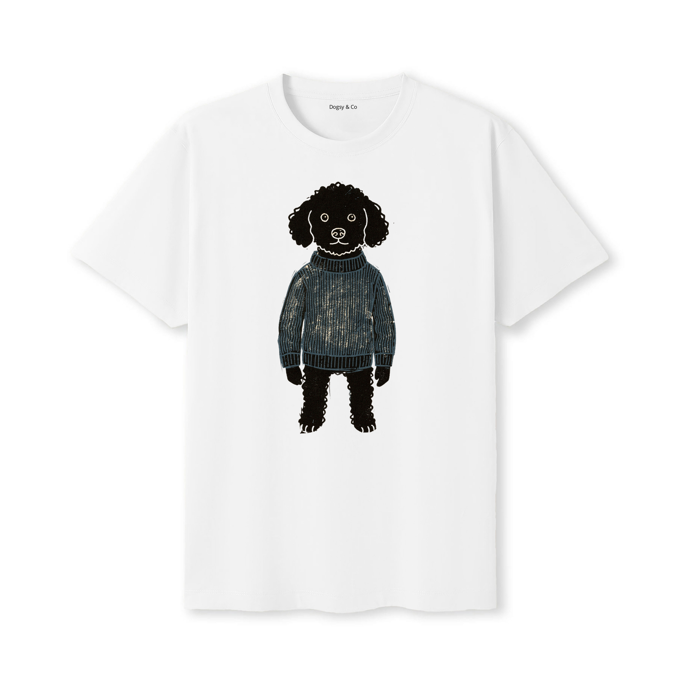 Spanish Water Dog Jumper Dog T-Shirt - White