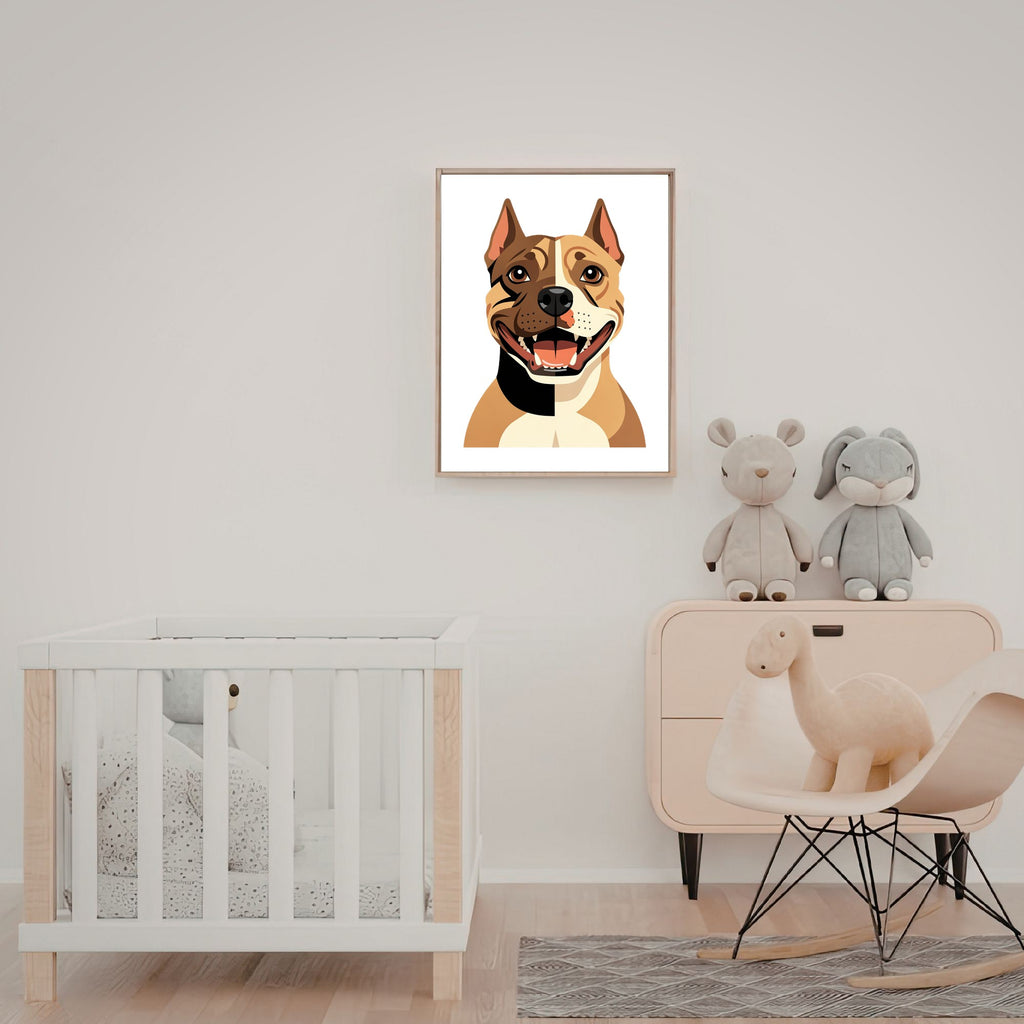 Bold Block Art Print - Framed Nursery Mockup