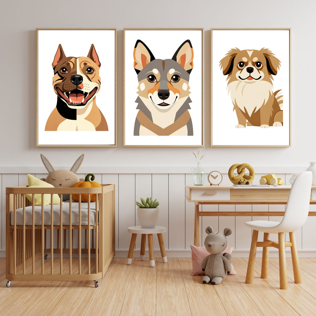 Bold Block Art Print - Framed Nursery Mockup