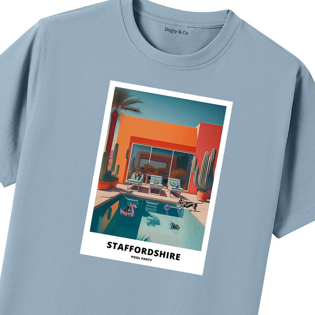 Staffordshire Bull Terrier Pool Party T-shirt