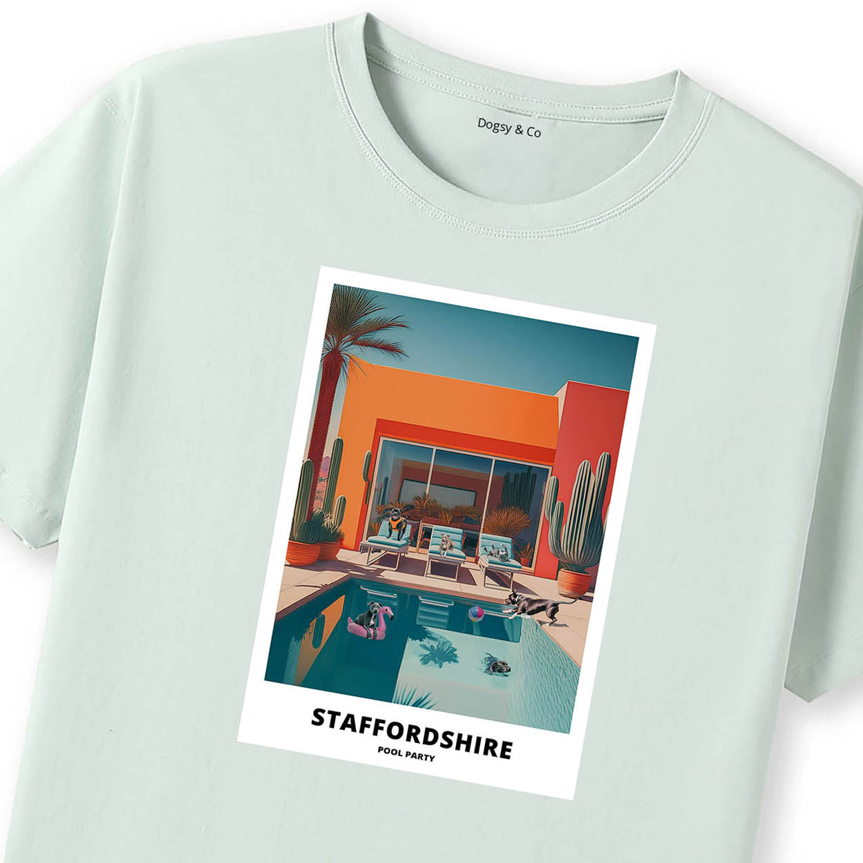 Staffordshire Bull Terrier Pool Party T-shirt