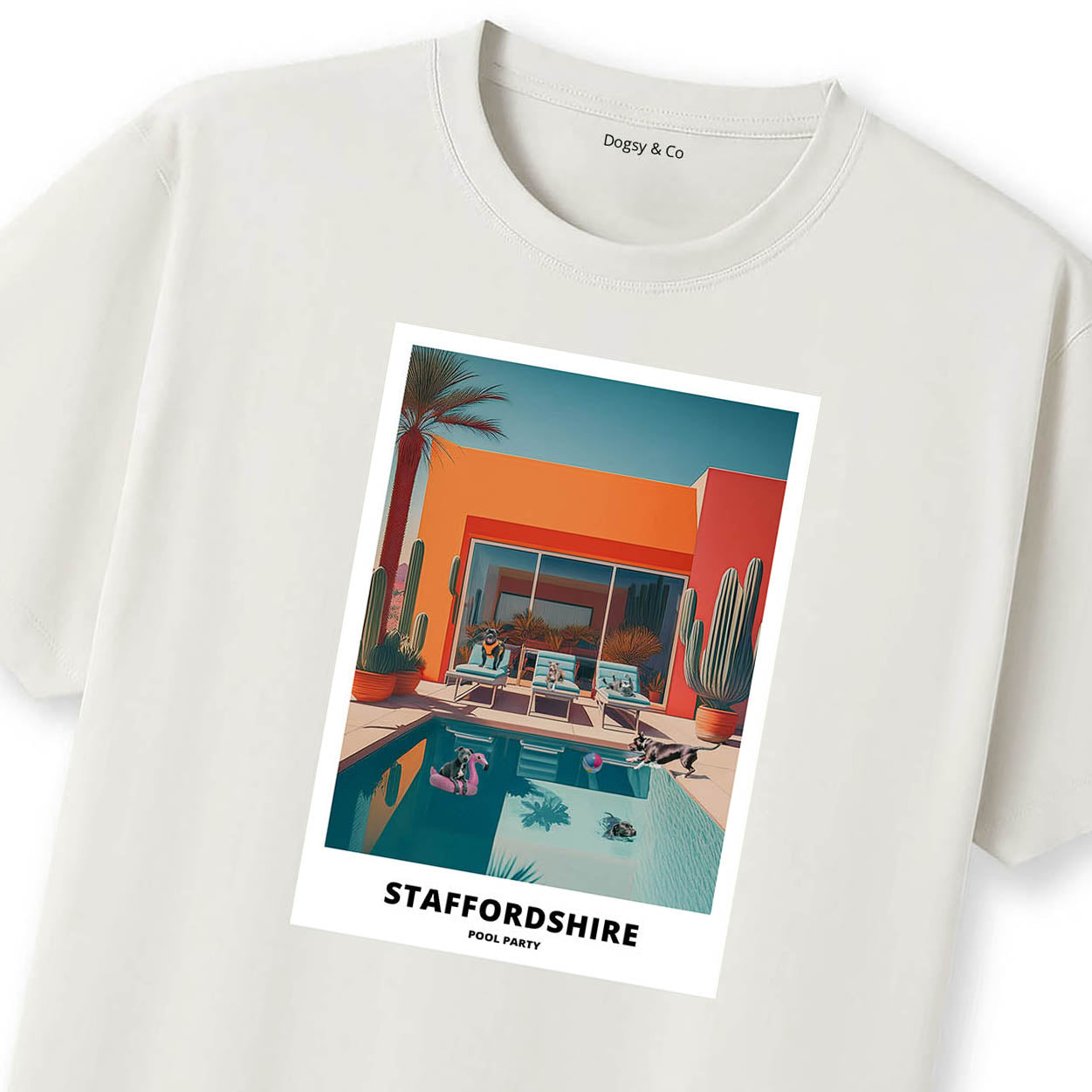 Staffordshire Bull Terrier Pool Party T-shirt
