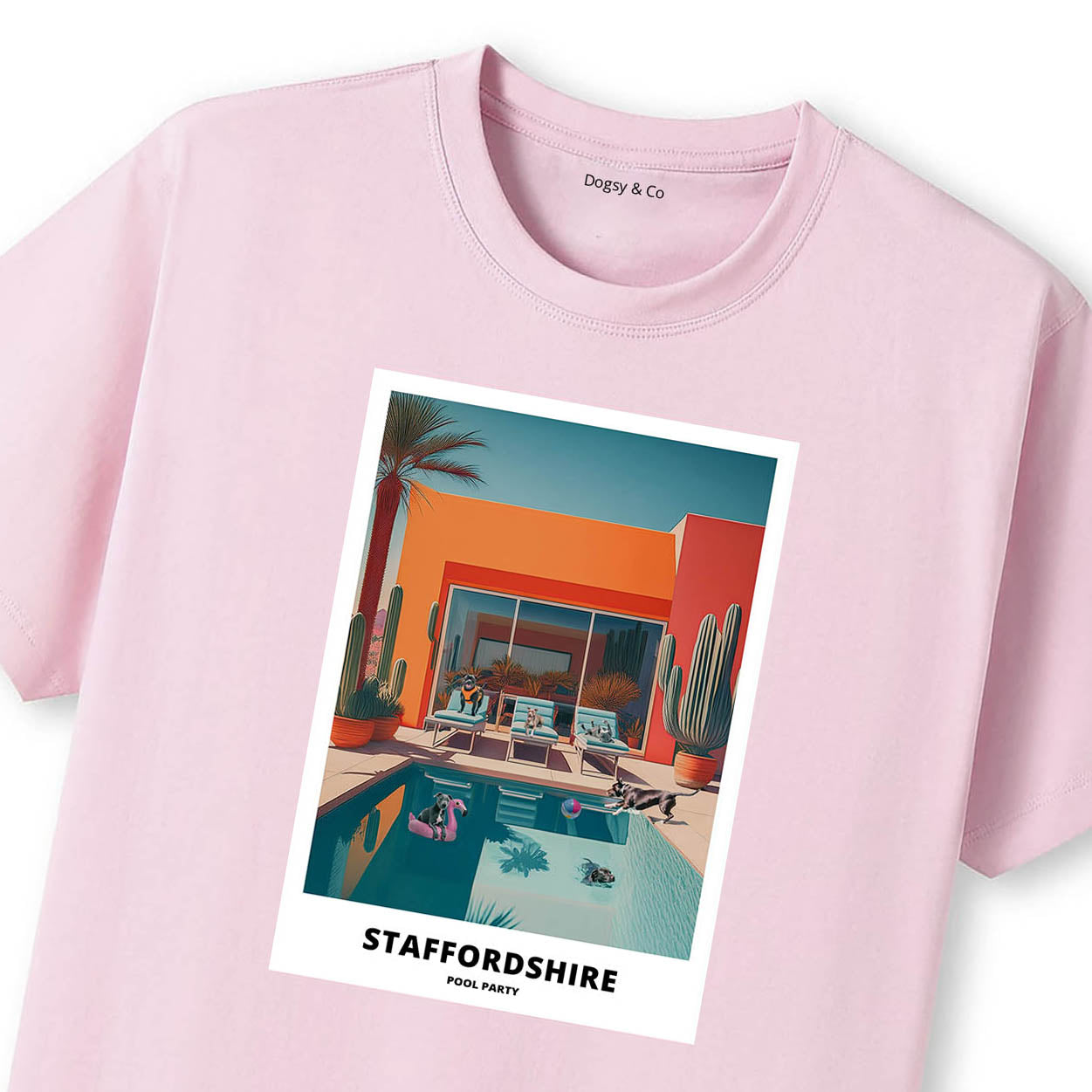 Staffordshire Bull Terrier Pool Party T-shirt