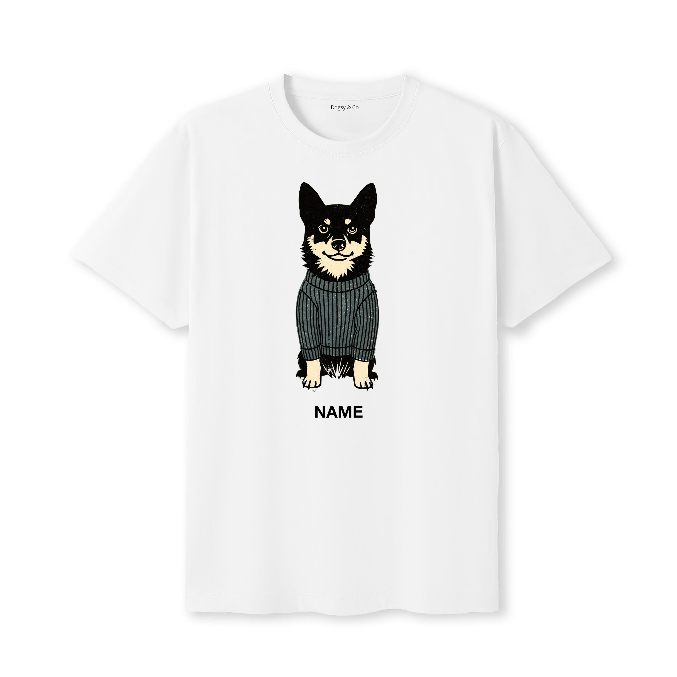 Swedish Vallhund Jumper Dog Custom T-Shirt - White