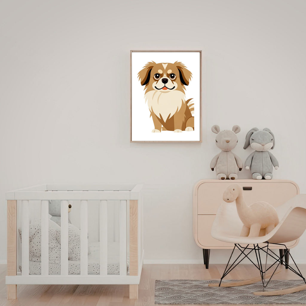 Bold Block Art Print - Framed Nursery Mockup