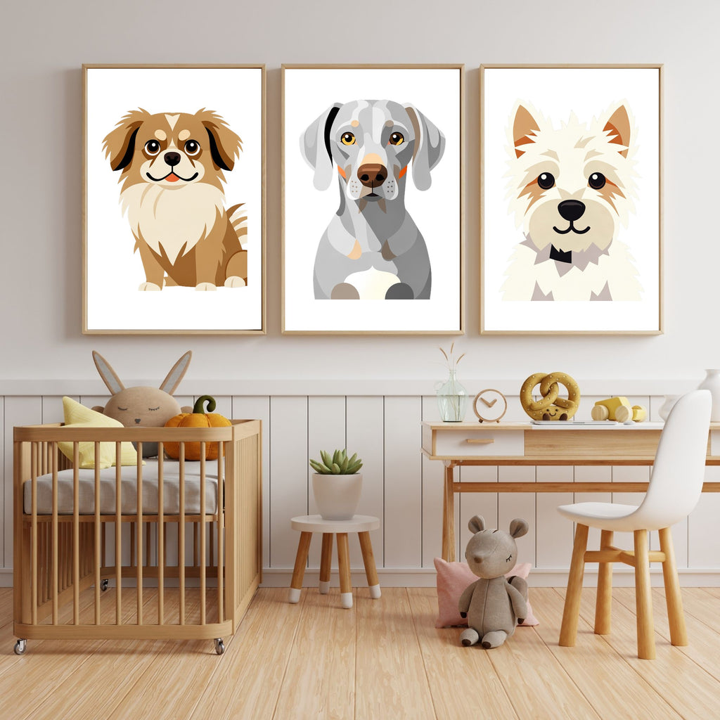 Bold Block Art Print - Framed Nursery Mockup