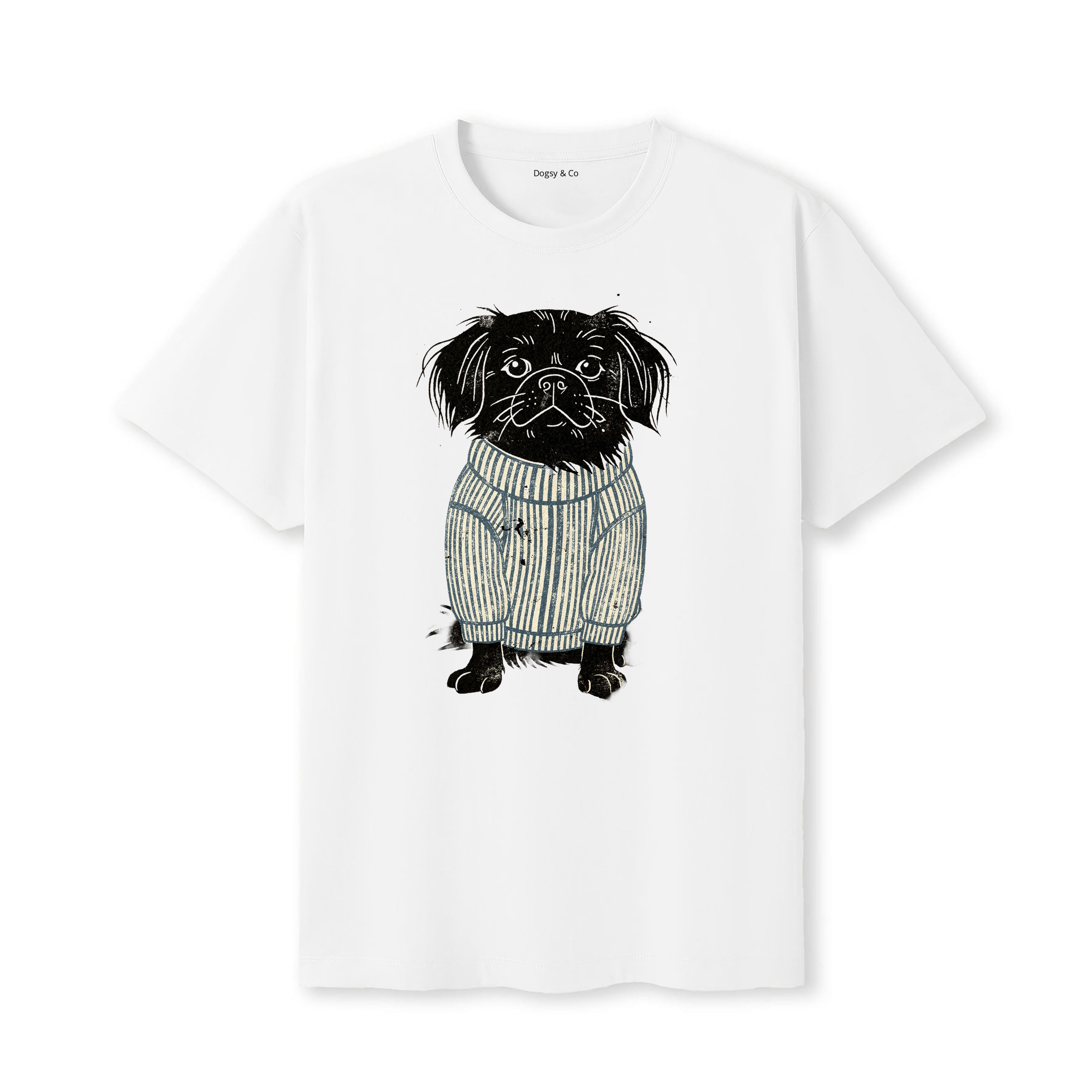 Tibetan Spaniel Jumper Dog T-Shirt - White