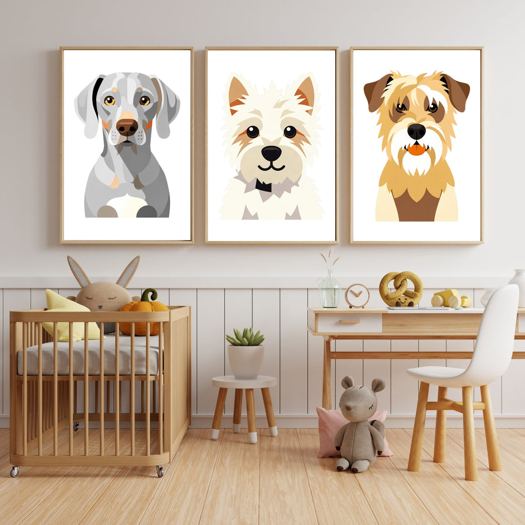 Bold Block Art Print - Framed Nursery Mockup