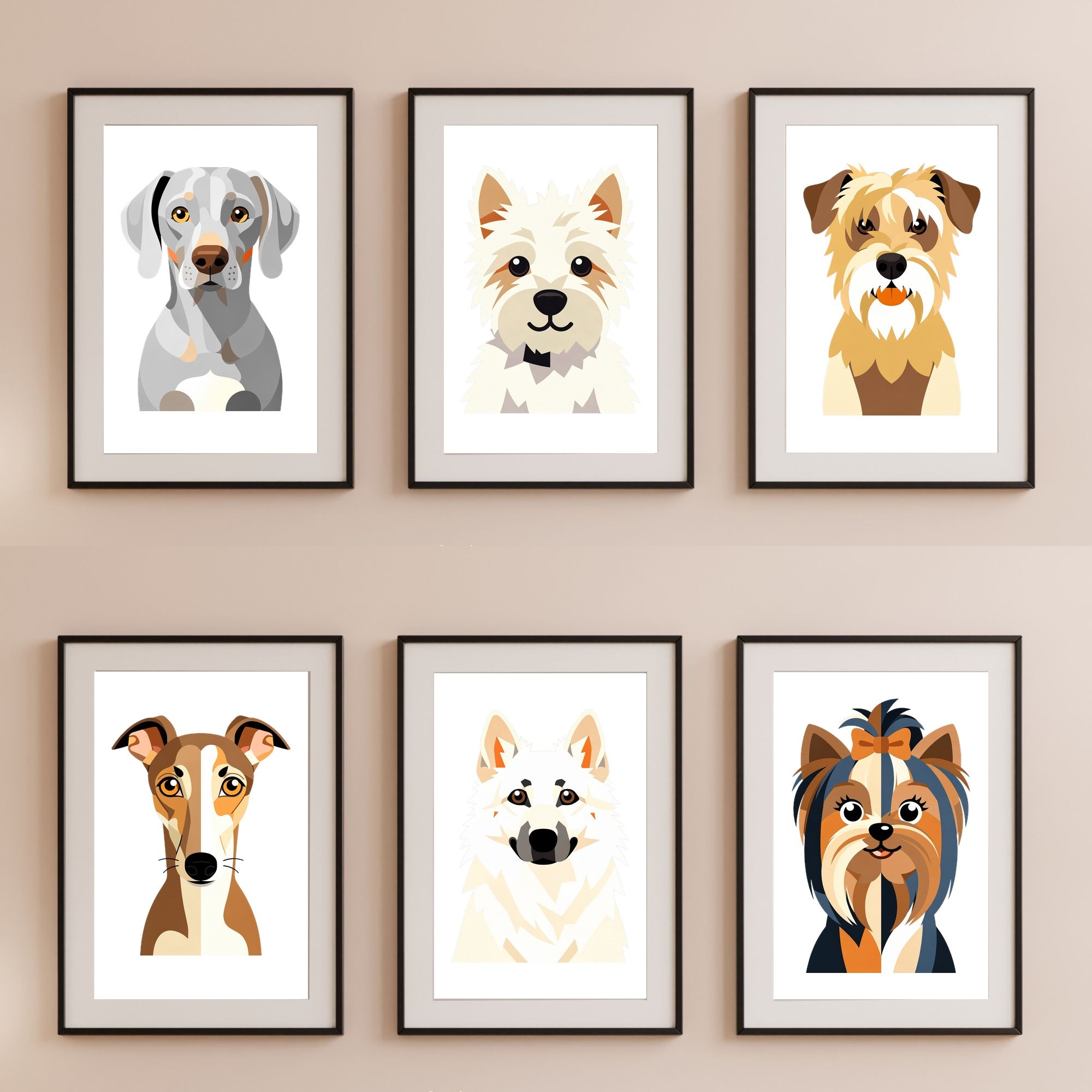 Bold Block Art Print - Framed Nursery Mockup
