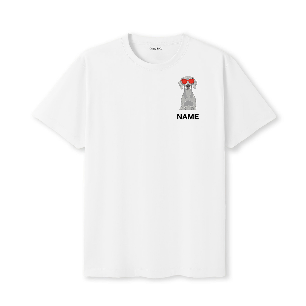 Weimaraner Cool Dog Custom T-Shirt - White