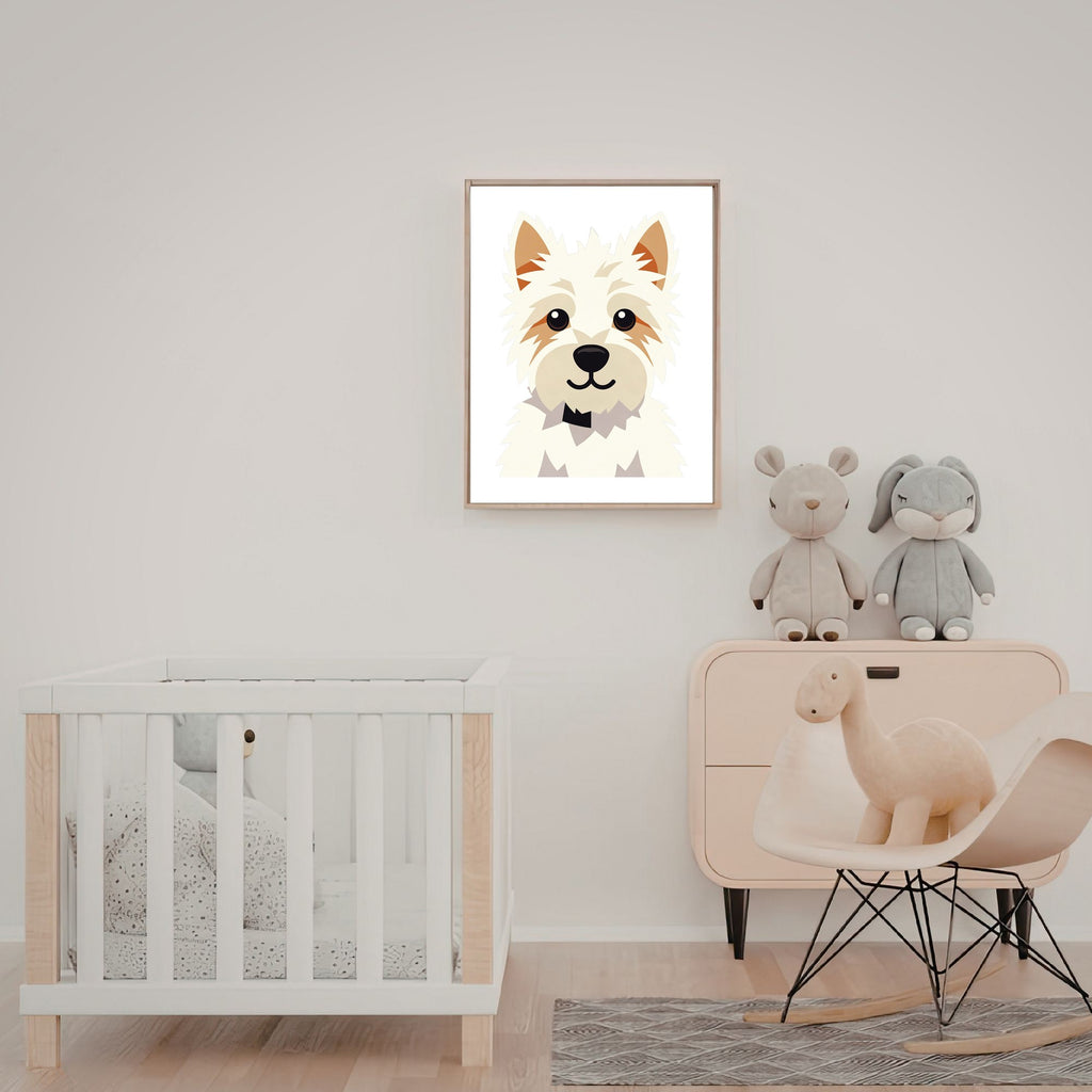 Bold Block Art Print - Framed Nursery Mockup