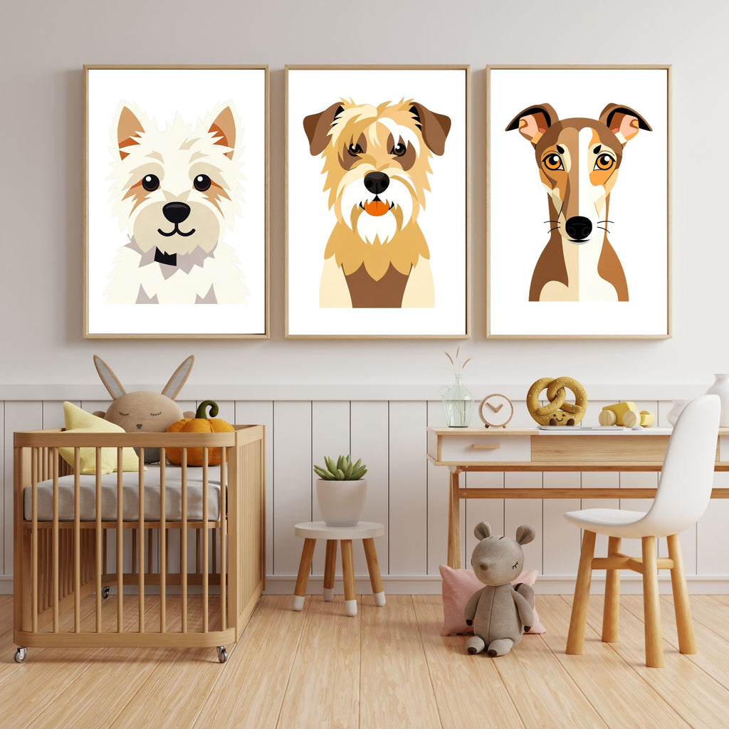 Bold Block Art Print - Framed Nursery Mockup
