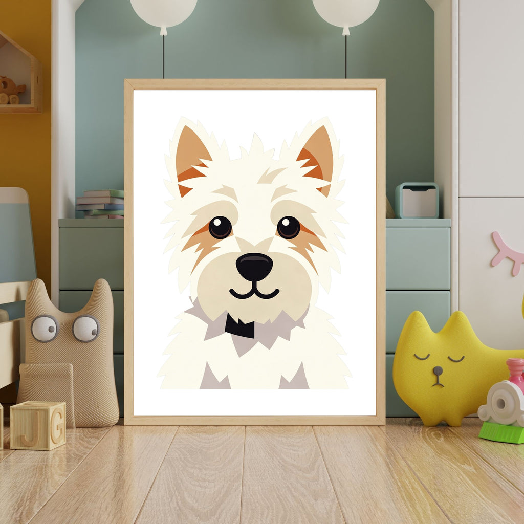 Bold Block Art Print - Framed Nursery Mockup