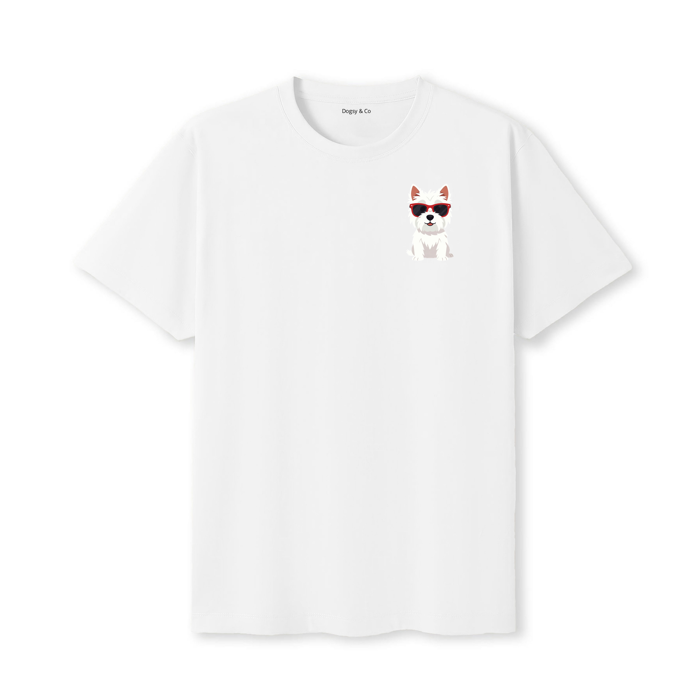 West Highland White Terrier Cool Dog T-Shirt - White