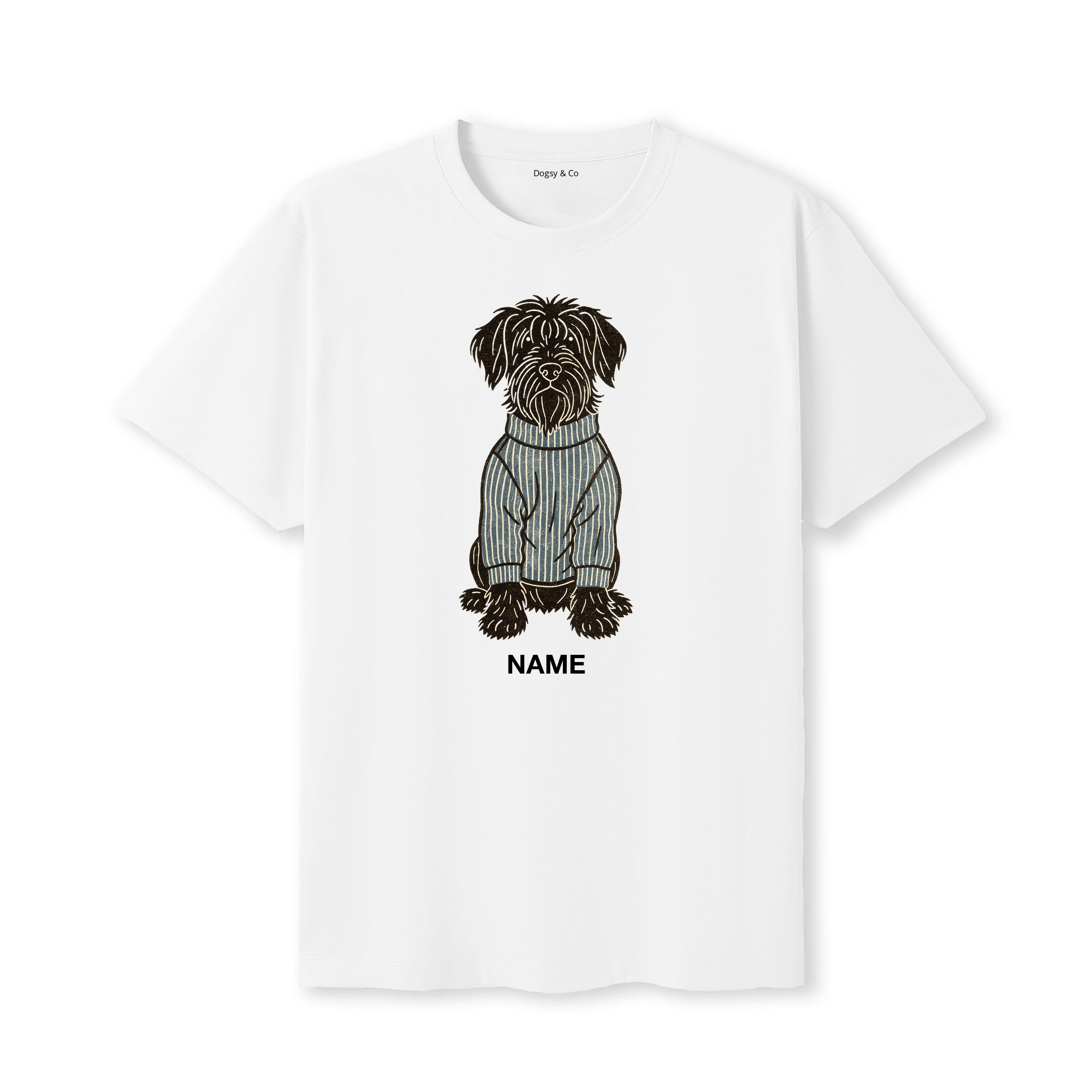 Wheaten Terrier Jumper Dog Custom T-Shirt - White
