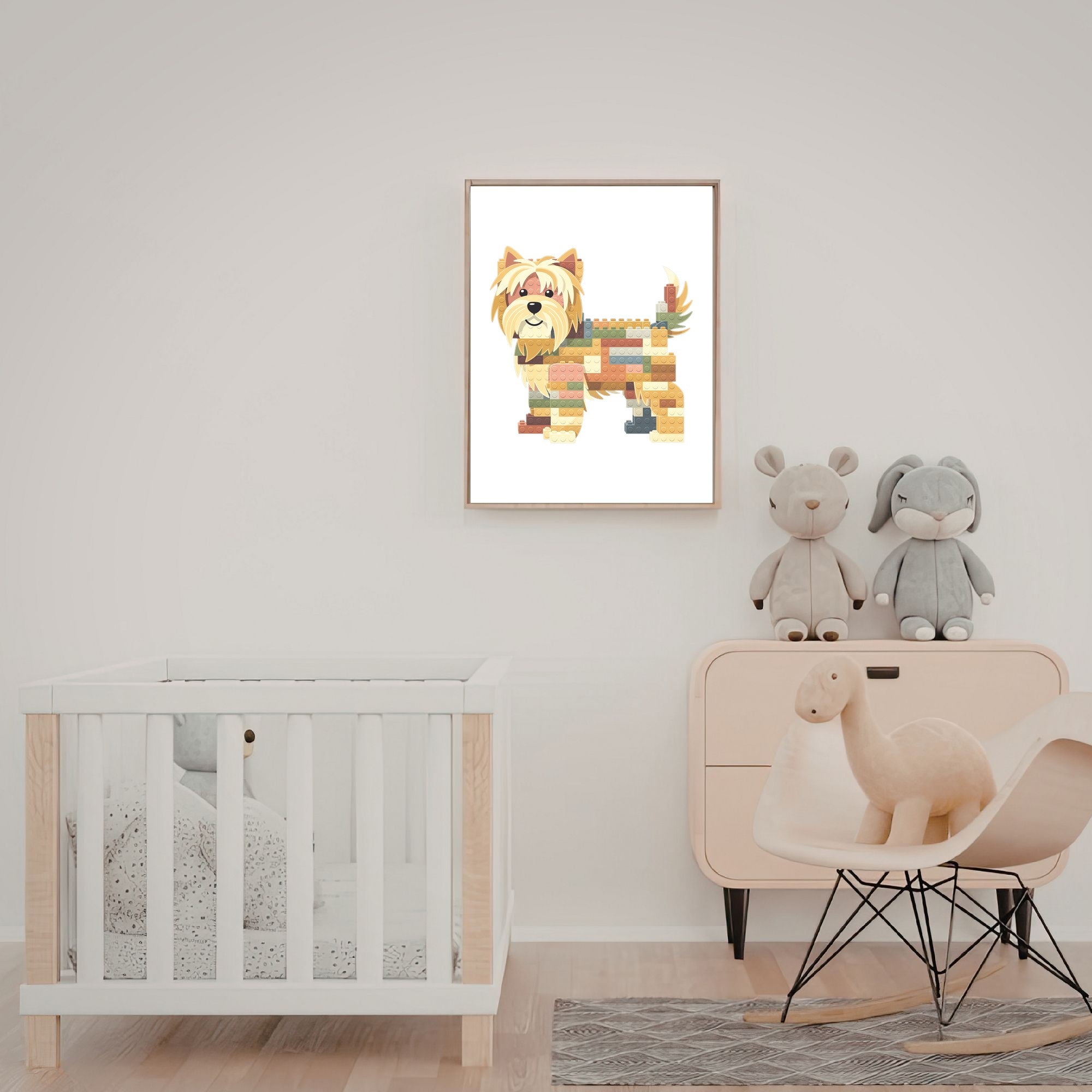 Wheaten Terrier Lego Dog - White