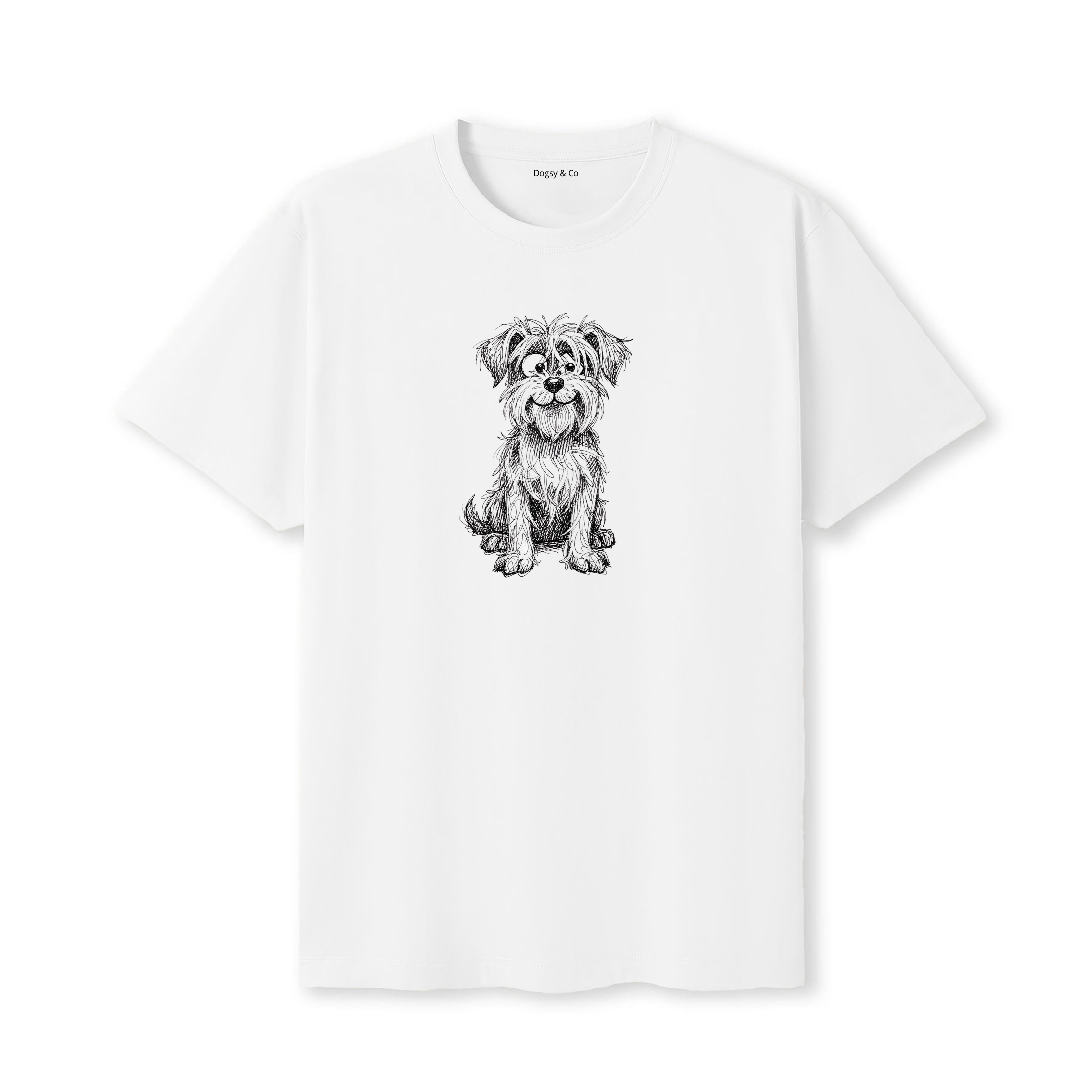 Wheaten Terrier Scraggy Dog T-Shirt - White